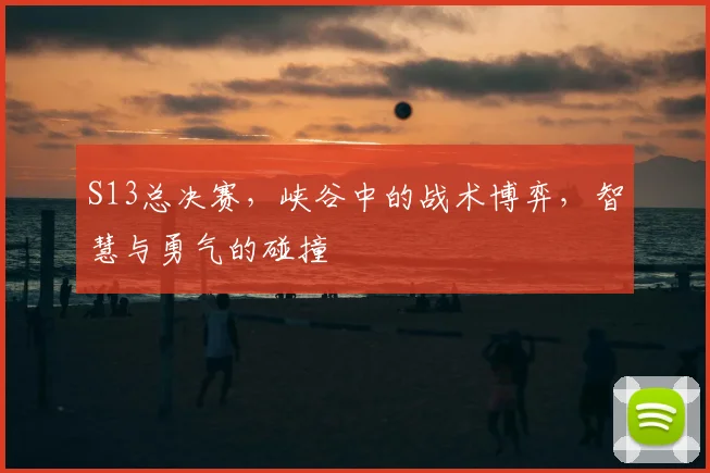 S13总决赛，峡谷中的战术博弈，智慧与勇气的碰撞